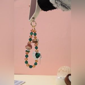 Phone charm beaded accessories decor for girls